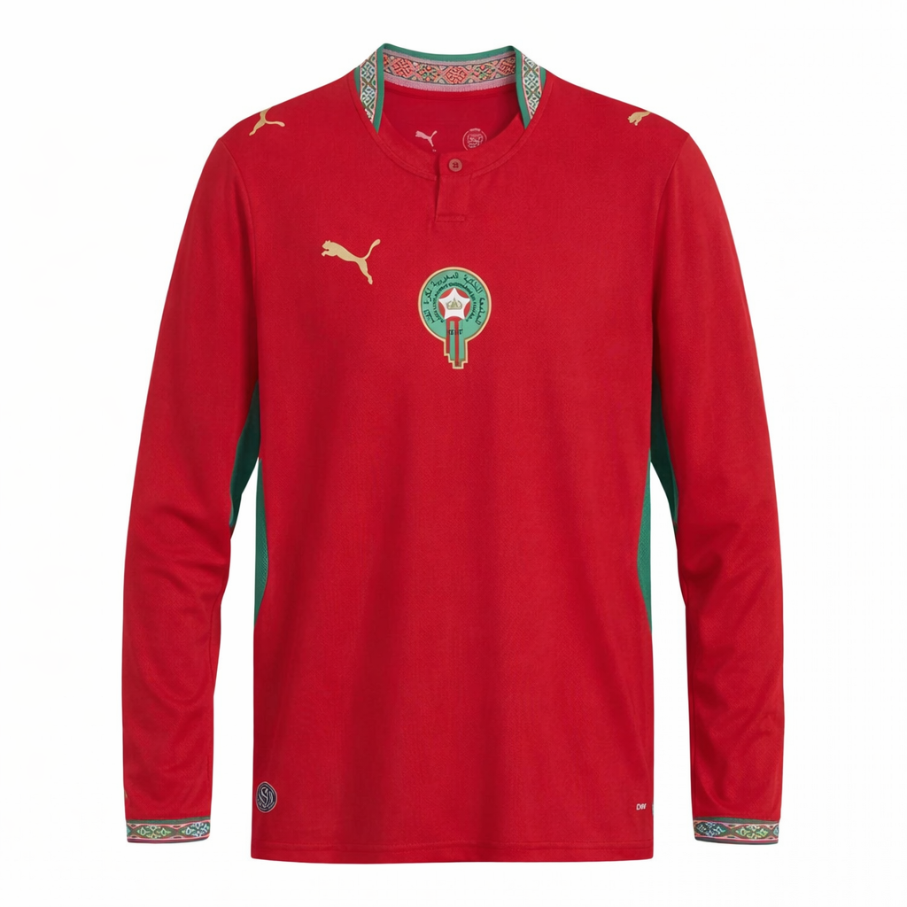 Maillot Maroc Manche longue Domicile 2026/2027 Précommande !