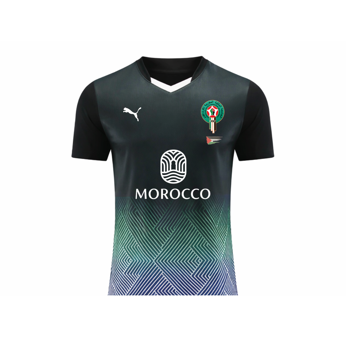 Maillot Maroc Bleu X Palestine