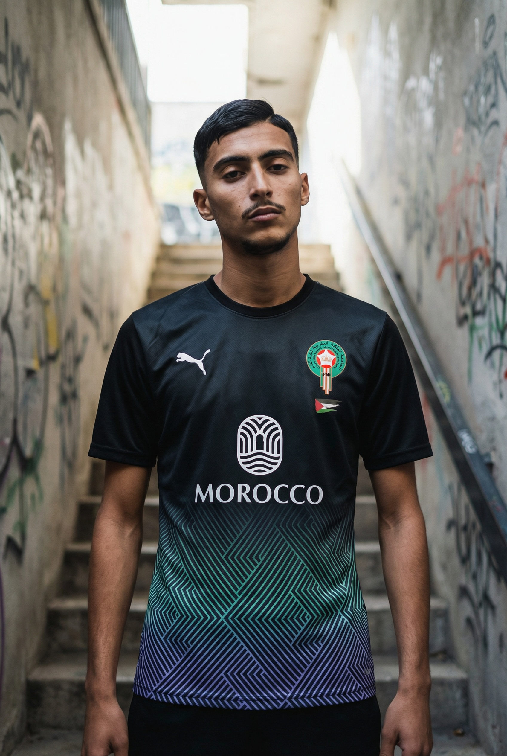 Maillot Maroc Bleu X Palestine