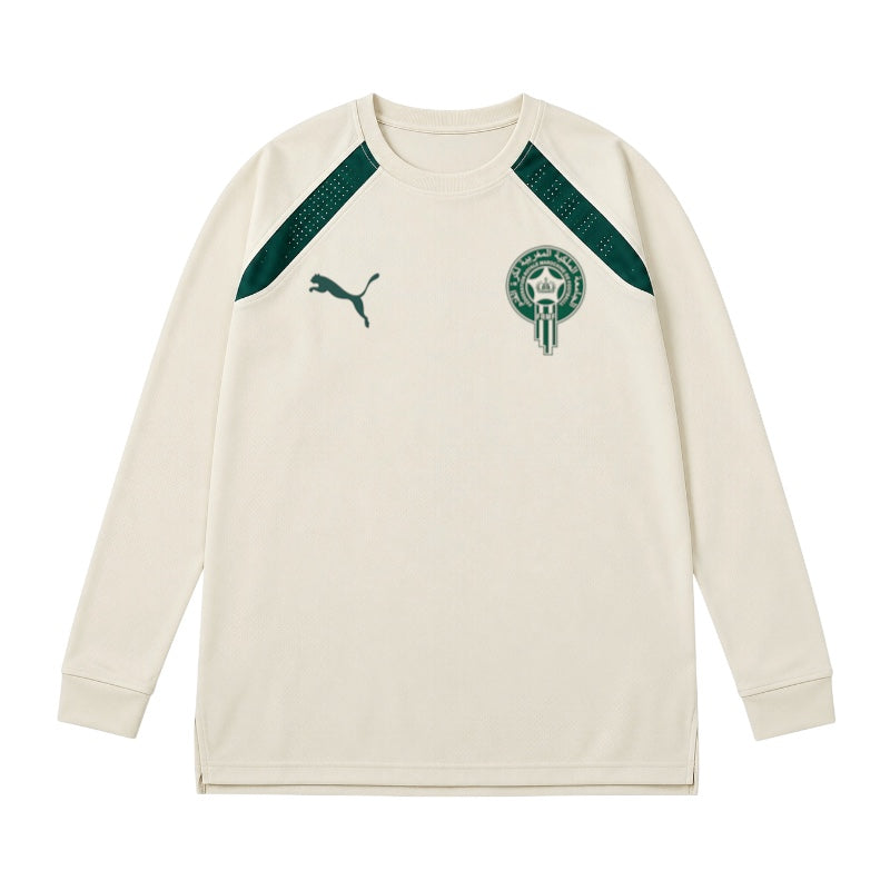 Sweat d’entraînement Maroc – Blanc & Vert