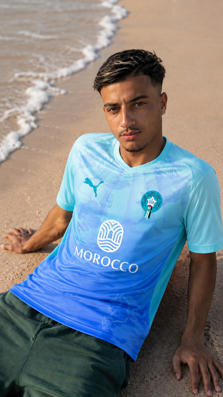 Maillot Maroc Bleu X Palestine