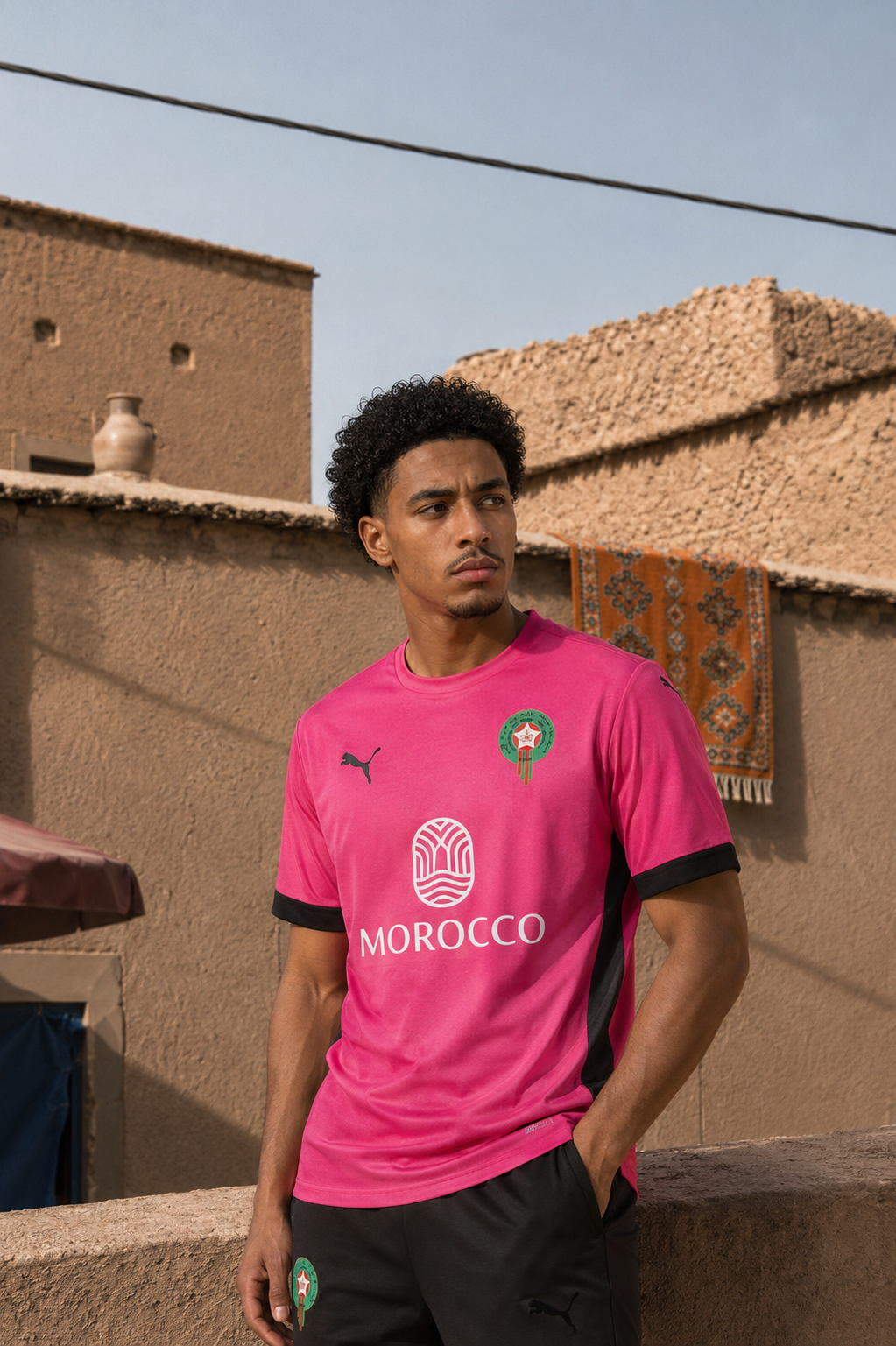 Maillot Maroc Rose  2024/25